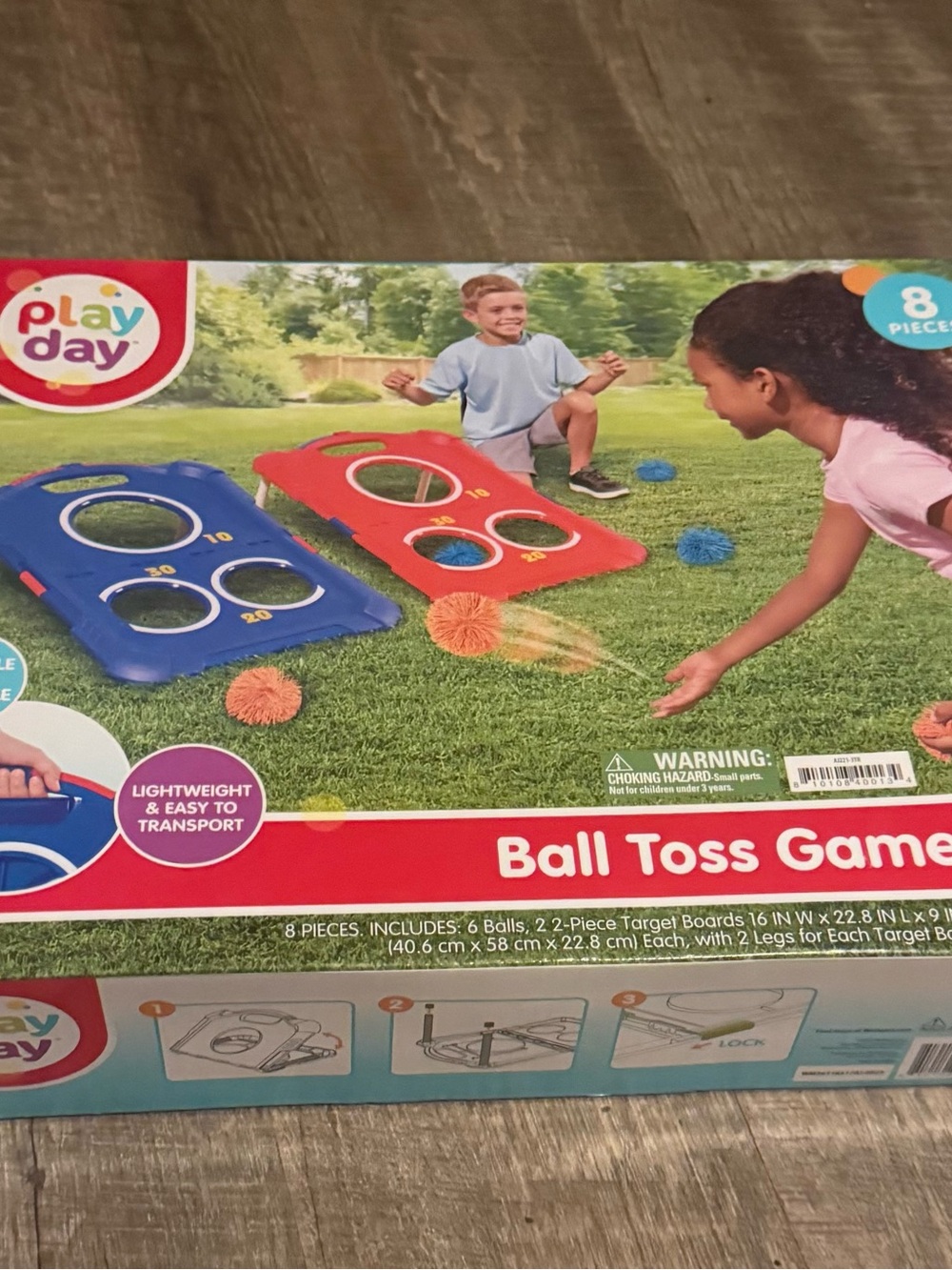 Play Day Kids Ball Toss Game - Blue & Red